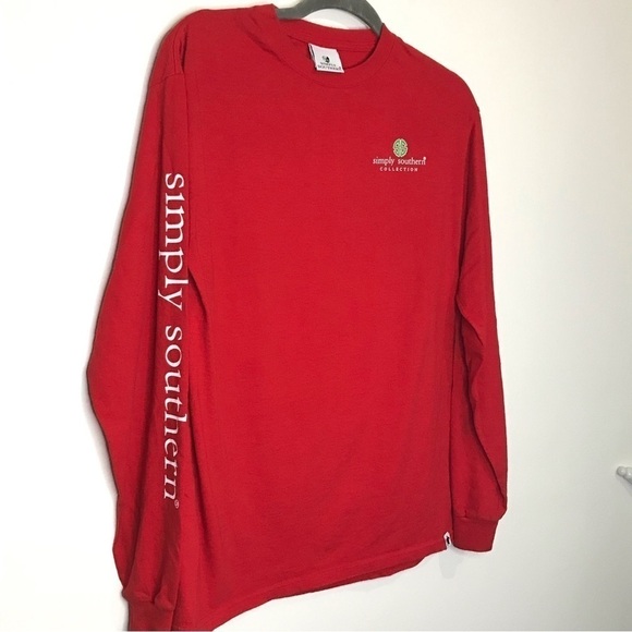 Simply Southern Womens Christmas Owls Graphic Back Long Sleeve Crewneck Top M - Picture 5 of 11